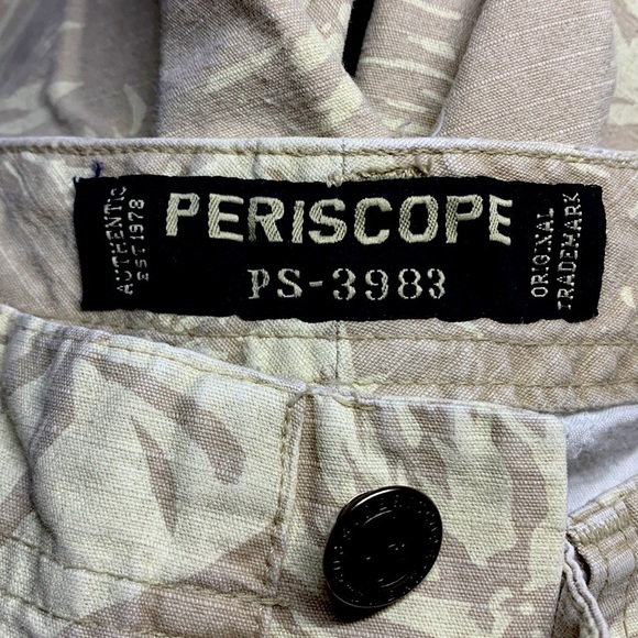 Periscope Sportswear Capri Cropped Island Pattern Rip Stop Pants Size 5 Jr - Picture 3 of 9